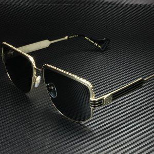Gucci Gold Grey 59mm Sunglasses